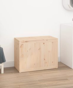 Contenitore Per Bucato 88,5x44x66 Cm Legno Massello Pino