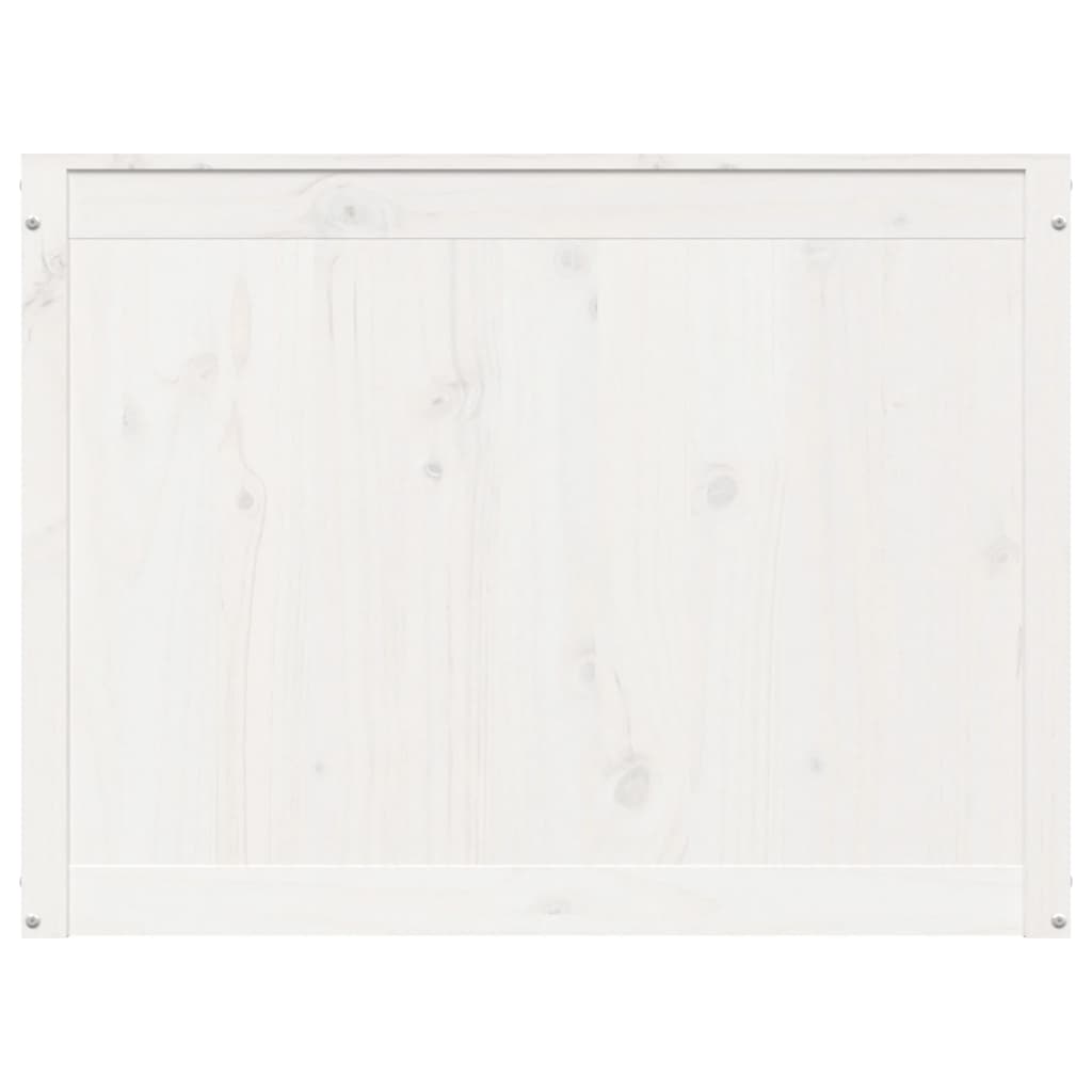 Contenitore Per Bucato Bianco 88,5x44x66 Cm Legno Massello Pino - Image 5