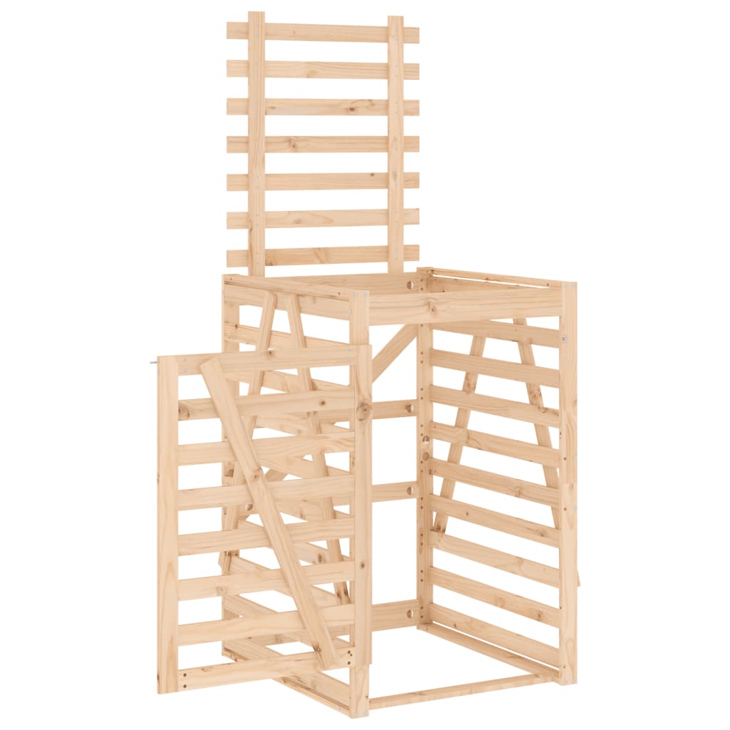 Copribidone 84x90x128,5 Cm In Legno Massello Di Pino - Image 5