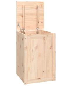 Contenitore Per Bucato 44x44x66 Cm Legno Massello Pino