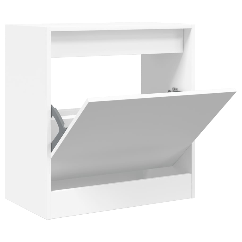 Scarpiera Bianca 60x34x63,5 Cm In Legno Multistrato - Image 5