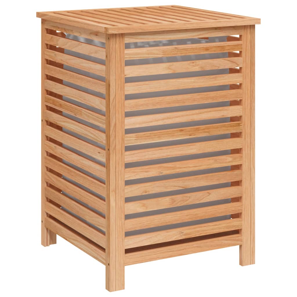 Cesto Del Bucato 45x45x65 Cm Legno Massello Di Noce - Image 4