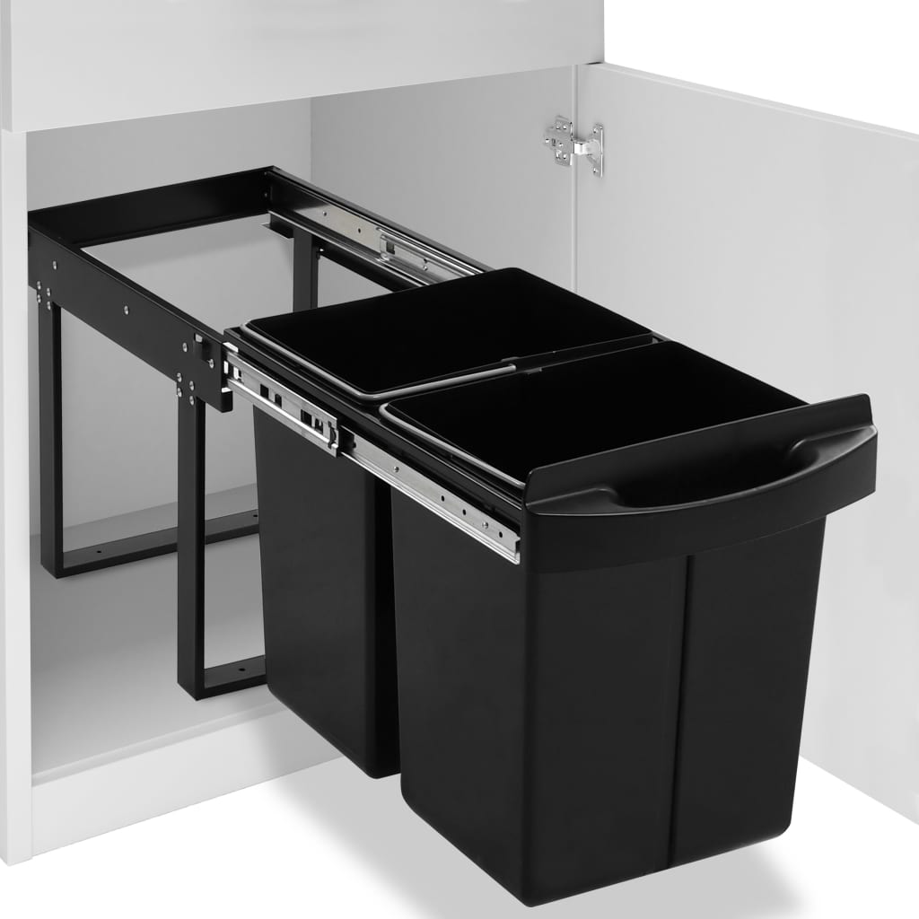 Cestino Estraibile Per Mobile Cucina Chiusura Ammortizzata 48l
