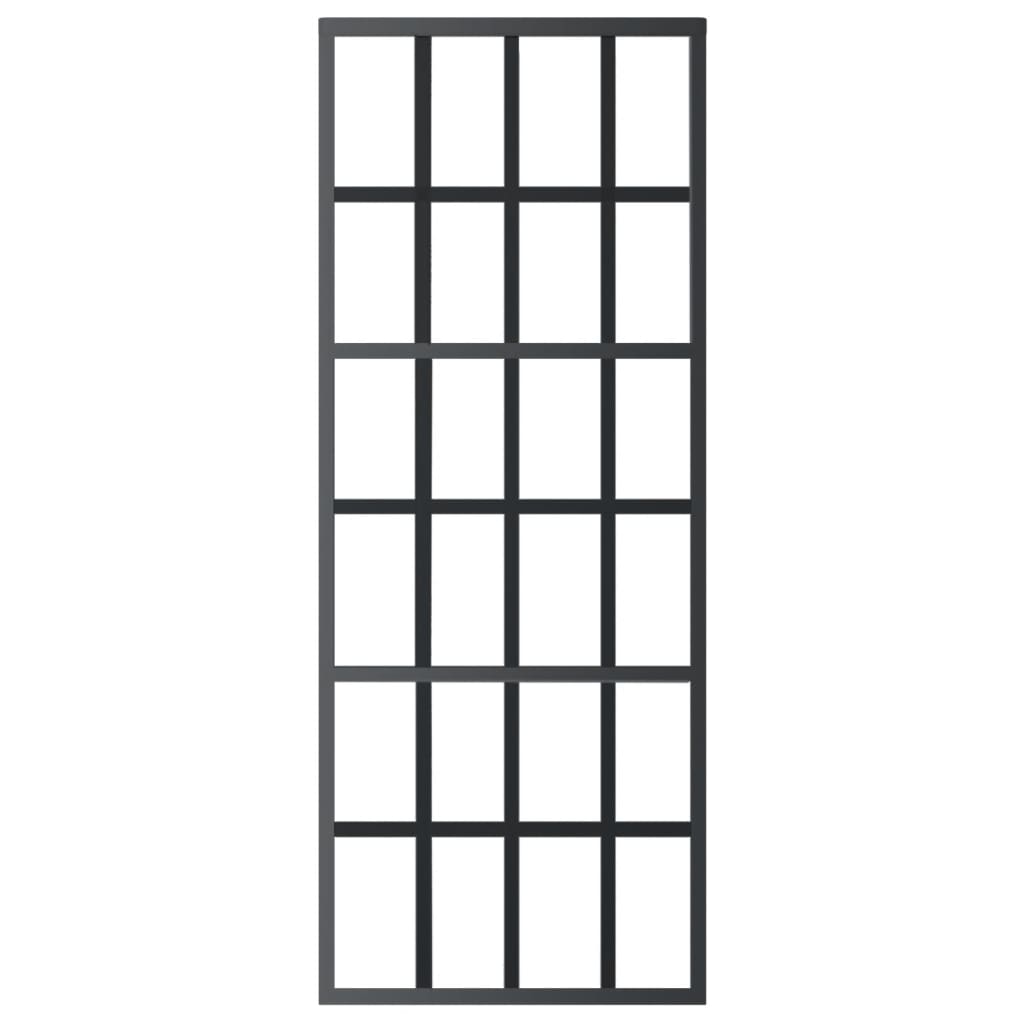 Porta Scorrevole Con Kit Montaggio Vetro Esg Alluminio 76x205cm - Image 3