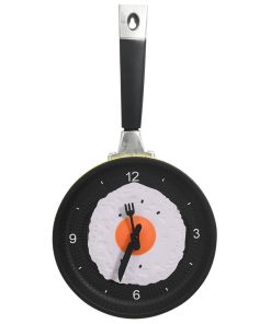 325164 Wall Clock With Fried Egg Pan Design 18,8 cm