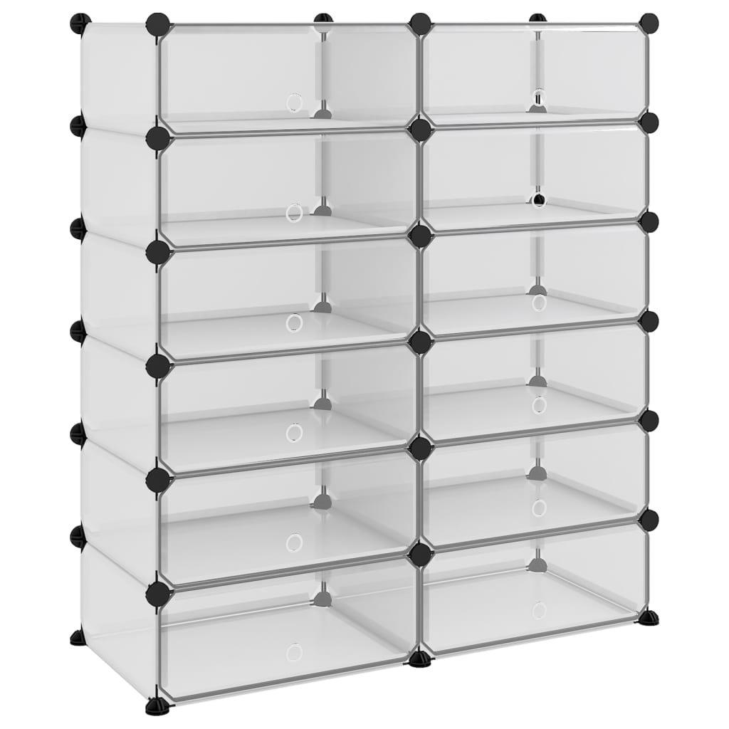 Scarpiera Trasparente 94,5x36,5x106 Cm In pp