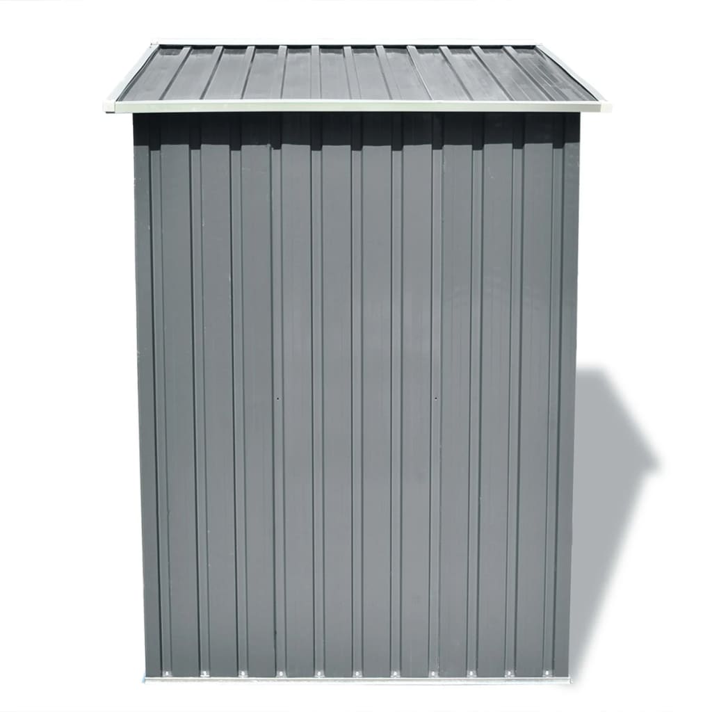 Capanno Per Attrezzi In Metallo Grigio 204x132x186 cm - Image 6