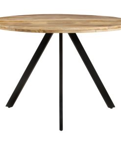 Tavolo Da Pranzo 110x75 Cm In Legno Massello Di Mango
