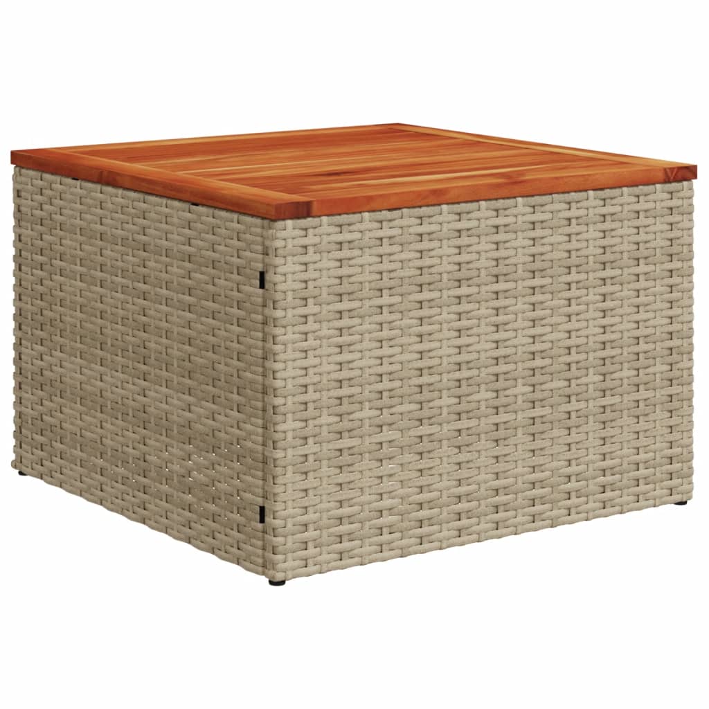 Set Divano Da Giardino 10 Pz Con Cuscini Beige Misto Polyrattan - Image 5