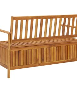 Cassapanca Da Giardino 120 Cm In Legno Massello Di Acacia