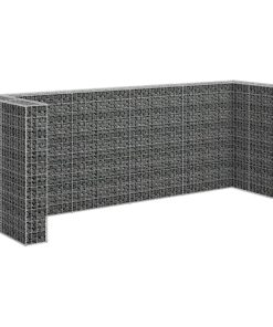 Gabbione Per Bidoni In Acciaio Zincato 320x100x120 cm