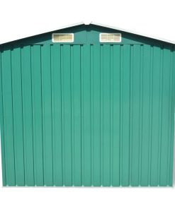 Capanno Per Attrezzi In Metallo Verde 204x132x186 cm