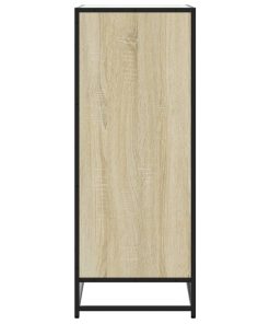 Scarpiera Rovere Sonoma 75x38x97,5 Cm Legno Multistrato Metallo