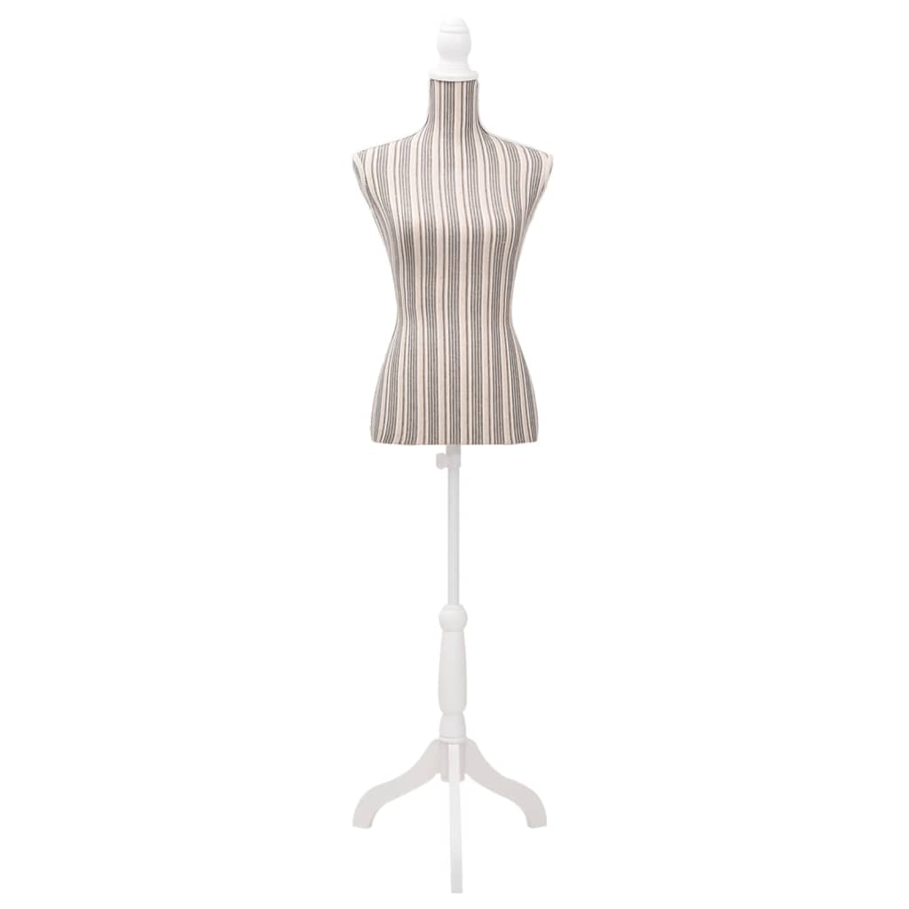 Busto Sartoriale Donna Manichino In Tessuto Con Strisce