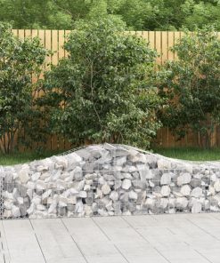 Cesti Gabbioni Ad Arco 7 Pz 200x50x40/60 Cm Ferro Zincato