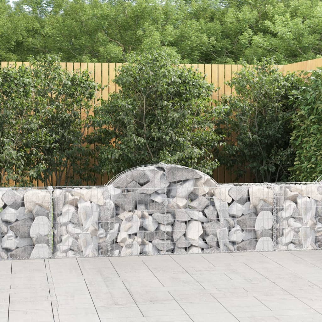 Cesti Gabbioni Ad Arco 5 Pz 200x30x60/80 Cm Ferro Zincato - Image 5