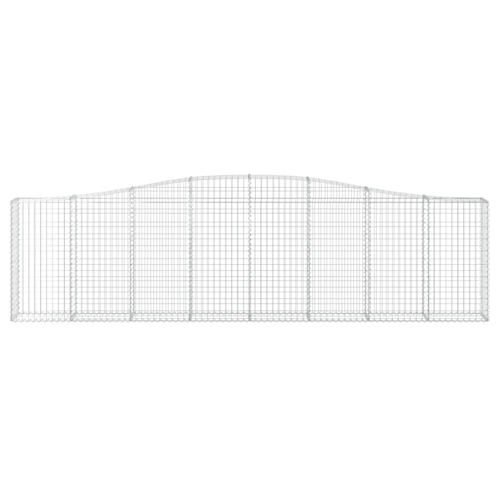 Cesti Gabbioni Ad Arco 4 Pz 400x30x100/120 Cm Ferro Zincato
