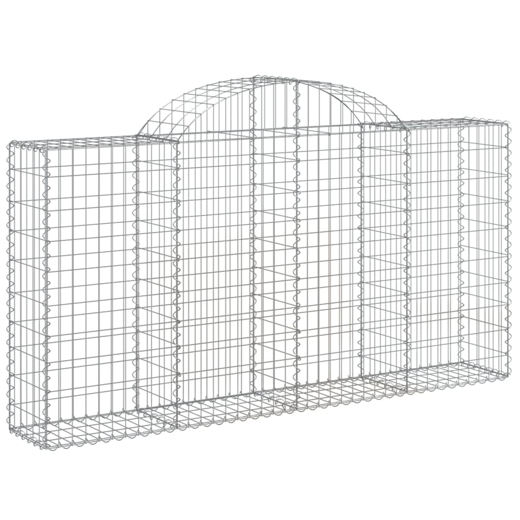 Cesti Gabbioni Ad Arco 3 Pz 200x30x100/120 Cm Ferro Zincato