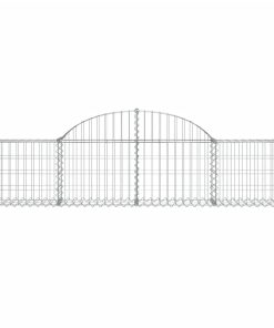 Cesti Gabbioni Ad Arco 6 Pz 200x30x40/60 Cm Ferro Zincato