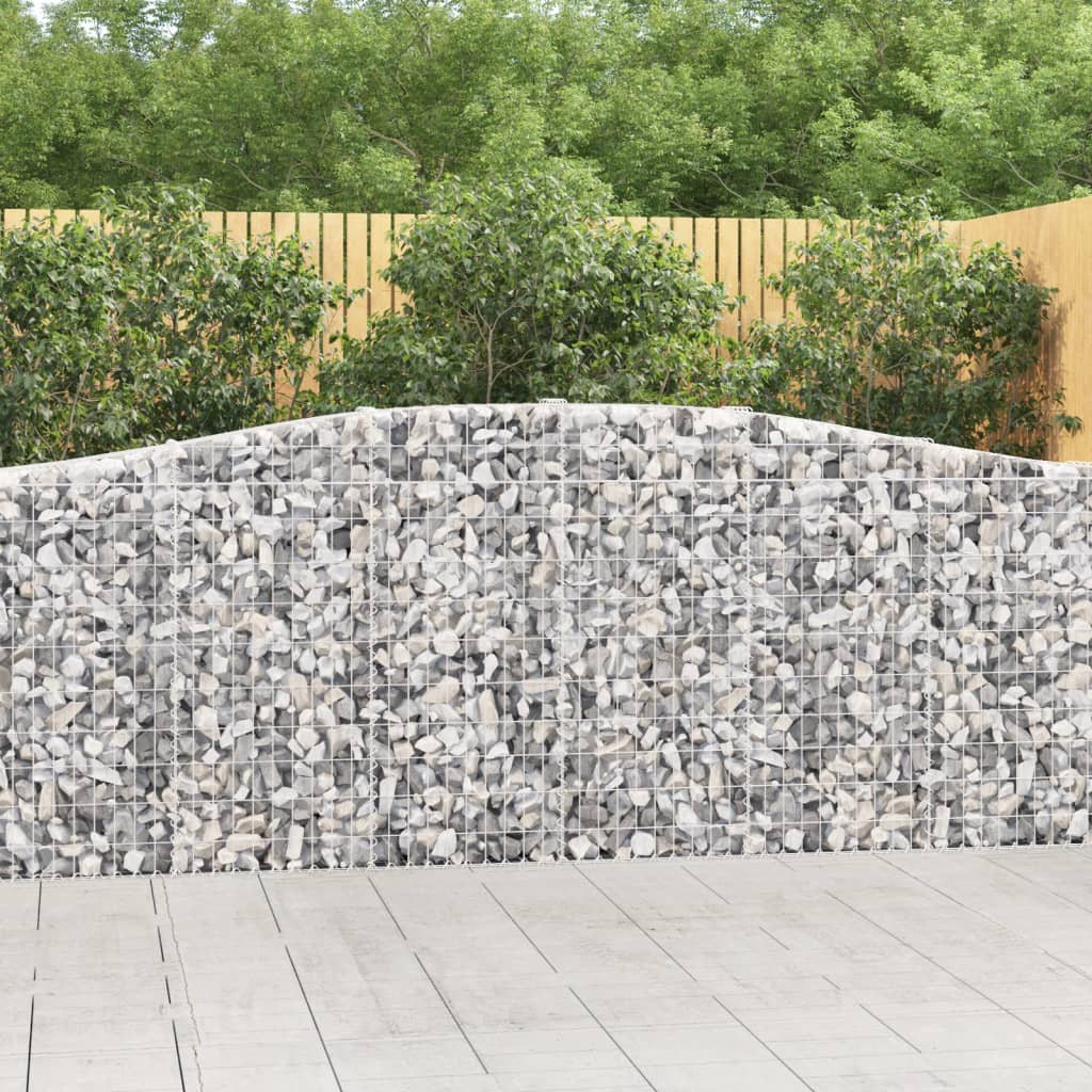 Cesti Gabbioni Ad Arco 8 Pz 400x30x100/120 Cm Ferro Zincato