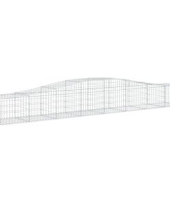 Cesti Gabbioni Ad Arco 4 Pz 400x50x40/60 Cm Ferro Zincato