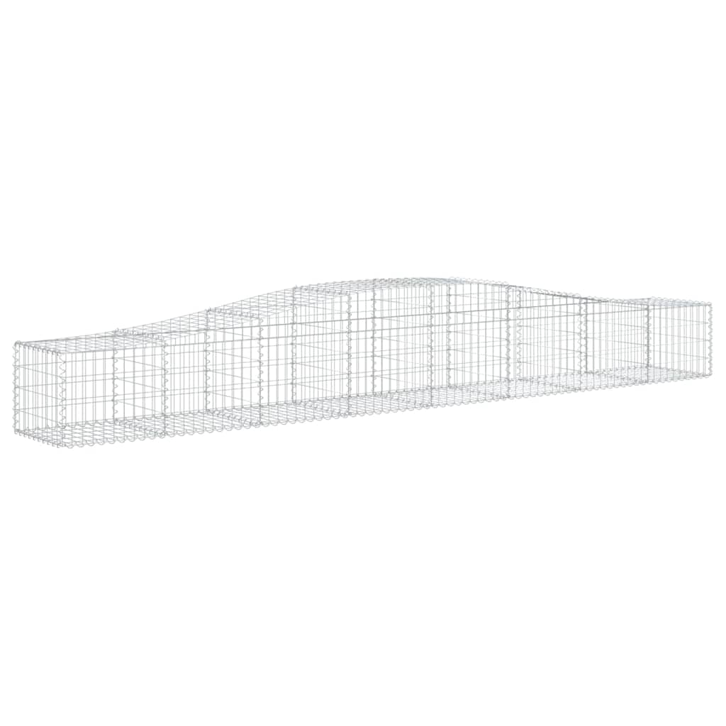 Cesti Gabbioni Ad Arco 4 Pz 400x50x40/60 Cm Ferro Zincato