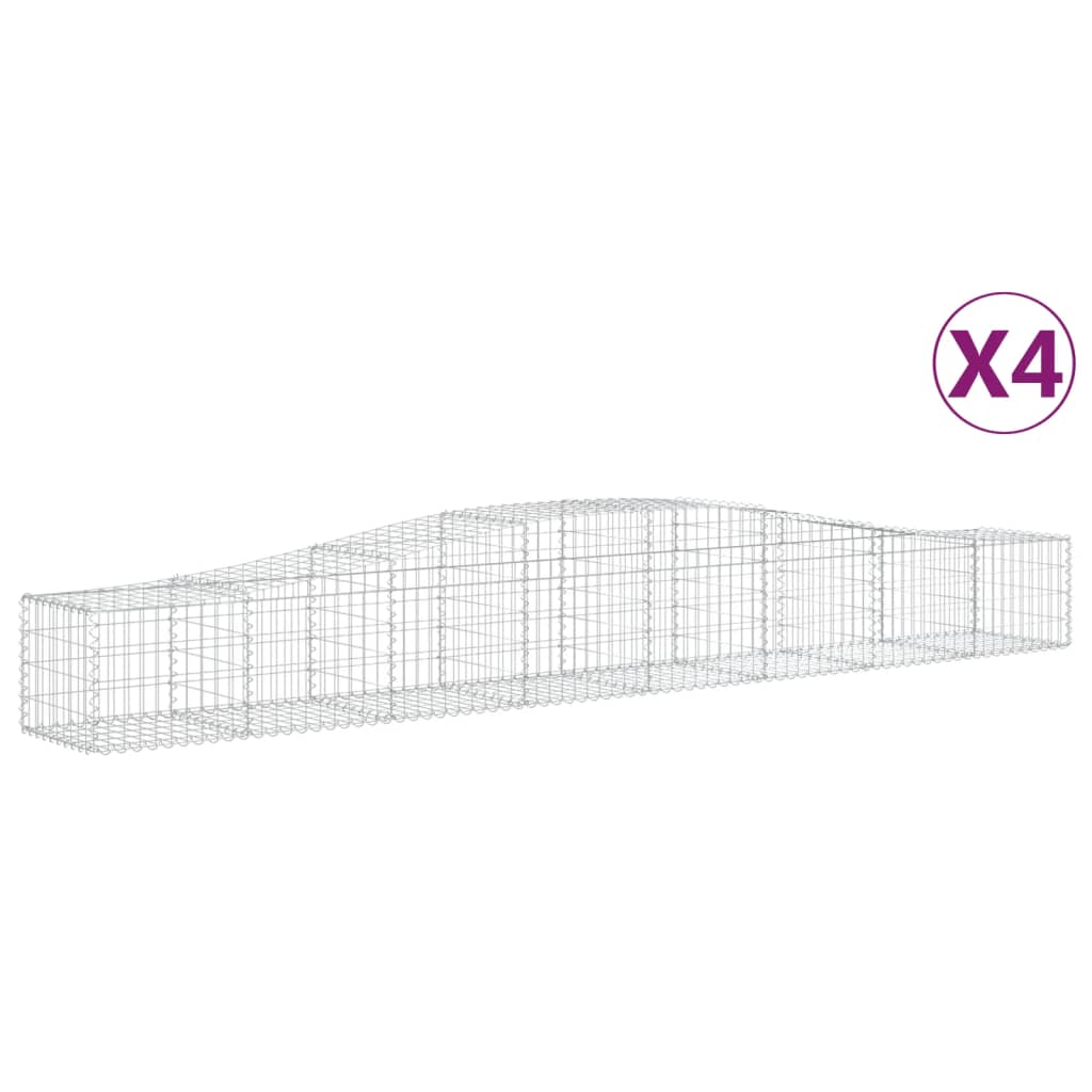 Cesti Gabbioni Ad Arco 4 Pz 400x50x40/60 Cm Ferro Zincato - Image 6