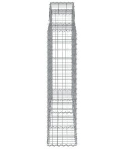 Cesti Gabbioni Ad Arco 2 Pz 200x30x120/140 Cm Ferro Zincato