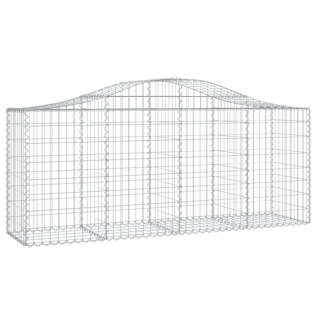 Cesti Gabbioni Ad Arco 25 Pz 200x50x80/100 Cm Ferro Zincato
