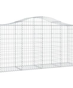 Cesti Gabbioni Ad Arco 2 Pz 200x50x100/120 Cm Ferro Zincato