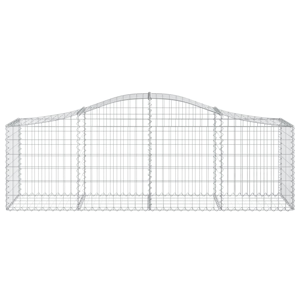 Cesti Gabbioni Ad Arco 8 Pz 200x50x60/80 Cm Ferro Zincato
