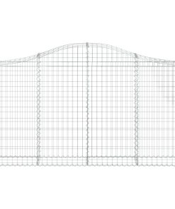 Cesti Gabbioni Ad Arco 4 Pz 200x30x100/120 Cm Ferro Zincato