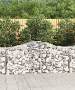 Cesti Gabbioni Ad Arco 20 Pz 200x50x80/100 Cm Ferro Zincato