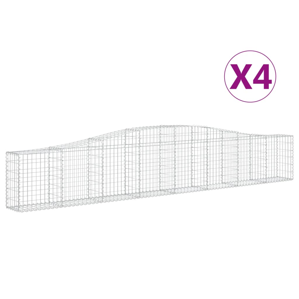 Cesti Gabbioni Ad Arco 4 Pz 400x30x60/80 Cm Ferro Zincato - Image 5