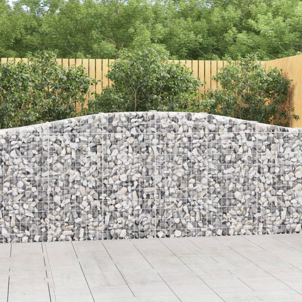 Cesti Gabbioni Ad Arco 7 Pz 400x30x100/120 Cm Ferro Zincato