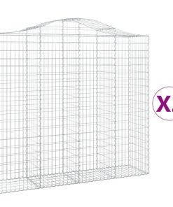 Cesti Gabbioni Ad Arco 2 Pz 200x50x180/200 Cm Ferro Zincato