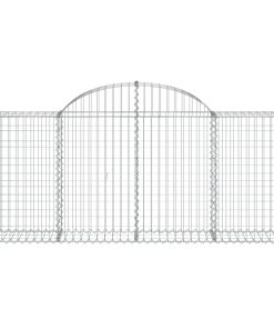 Cesti Gabbioni Ad Arco 6 Pz 200x30x80/100 Cm Ferro Zincato