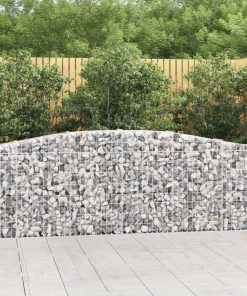 Cesti Gabbioni Ad Arco 15 Pz 400x30x80/100 Cm Ferro Zincato