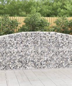 Cesti Gabbioni Ad Arco 15 Pz 400x50x100/120 Cm Ferro Zincato