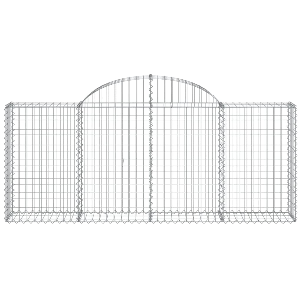 Cesti Gabbioni Ad Arco 8 Pz 200x30x80/100 Cm Ferro Zincato