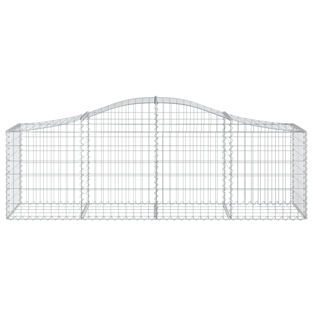 Cesti Gabbioni Ad Arco 6 Pz 200x50x60/80 Cm Ferro Zincato