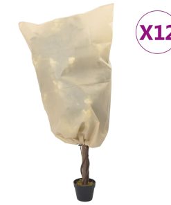 Coperture Con Coulisse Per Piante 12pz 70 G/m² 0,8x0,8 M