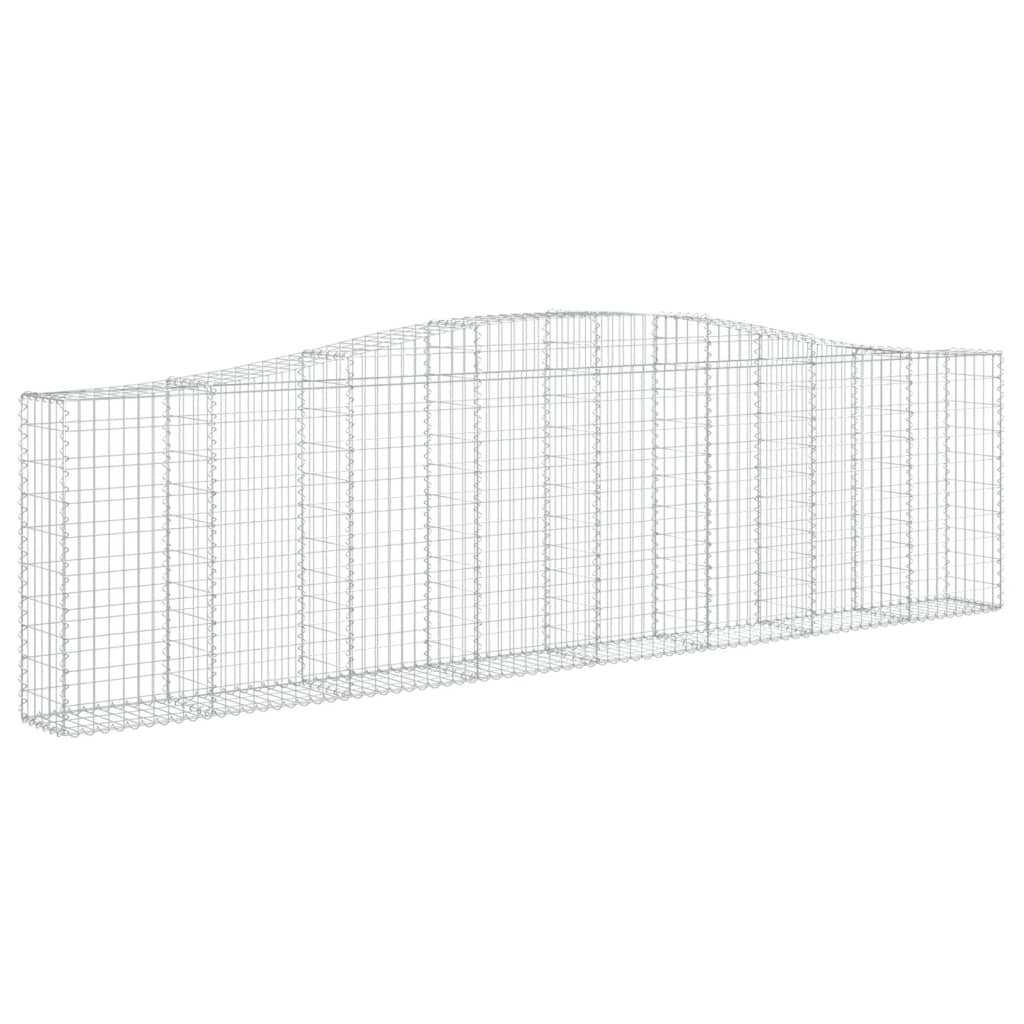 Cesti Gabbioni Ad Arco 2pz 400x30x100/120 Cm Ferro Zincato