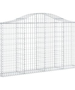 Cesti Gabbioni Ad Arco 6 Pz 200x30x100/120 Cm Ferro Zincato