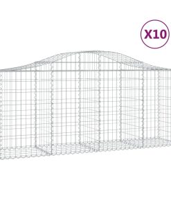 Cesti Gabbioni Ad Arco 10 Pz 200x50x80/100 Cm Ferro Zincato