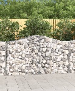 Cesti Gabbioni Ad Arco 6 Pz 200x50x100/120 Cm Ferro Zincato