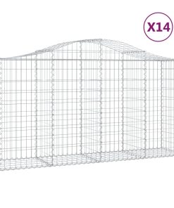 Cesti Gabbioni Ad Arco 14 Pz 200x50x100/120 Cm Ferro Zincato