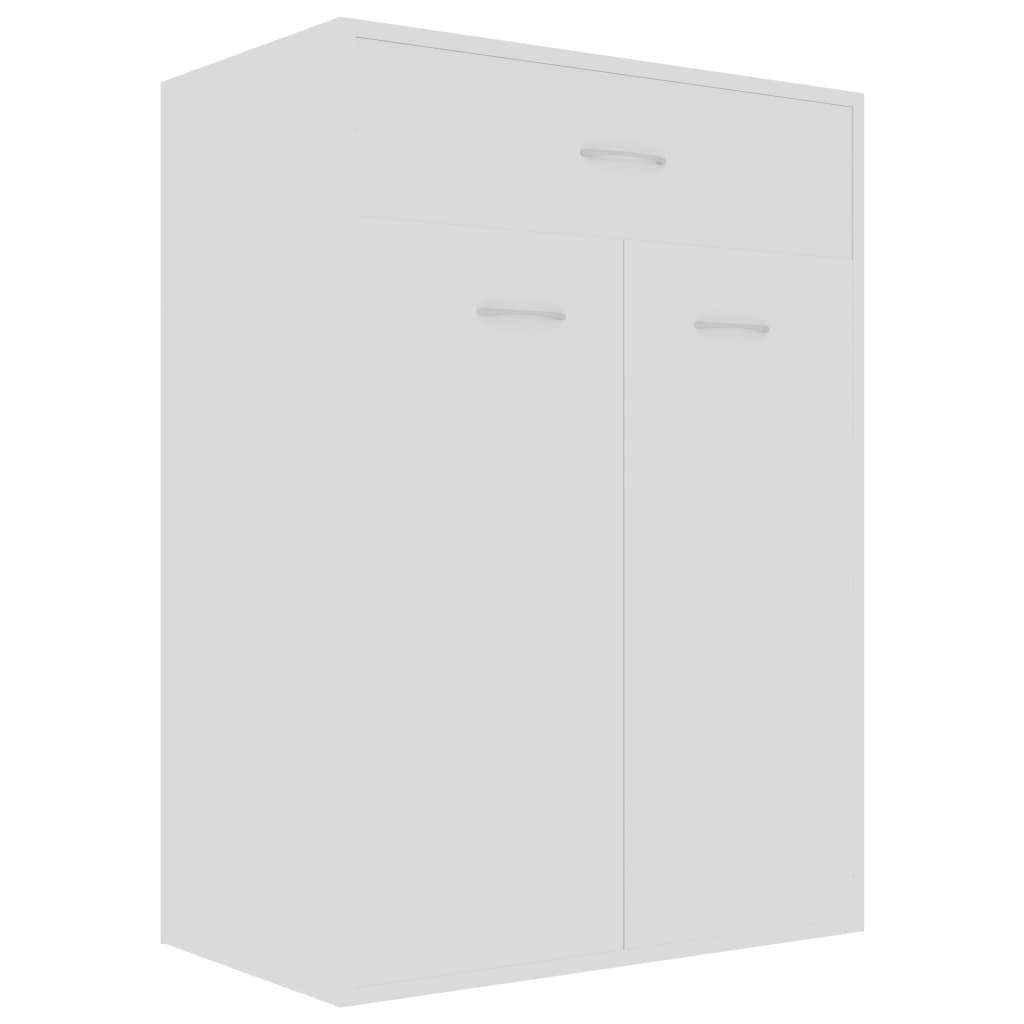 Scarpiera Bianca 60x35x84 Cm In Legno Multistrato - Image 6