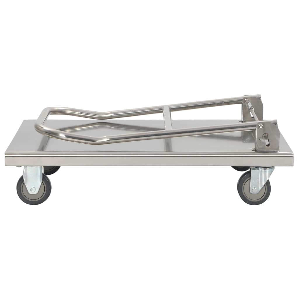 Carrello Di Trasporto Argento 82x53x86 Cm Acciaio Inossidabile