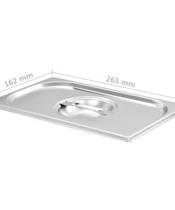Coperchi Per Teglie Gn 1/4 4 Pz In Acciaio Inox